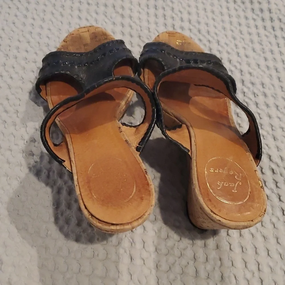 Jack Rogers black wedges size 9 (#1)